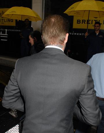 David Beckham and John Travolta at Breitling store launch