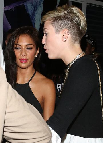 Miley Cyrus, Pixie Geldof and Nicole Scherzinger at The Box nightclub