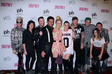 Miley Cyrus, Katy Perry &amp; friends at the grand opening of Britney Spears Las Vegas show