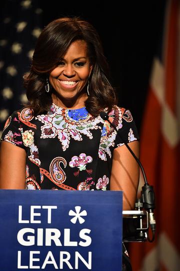 Michelle Obama in London promoting her 'Let Girls Learn' Initiative
