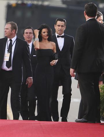 Celebs arriving at the Golden Globes 2014