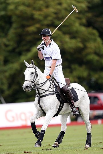 Prince George of Cambridge with Catherine, Duchess of Cambridge at the Gigaset Charity Polo Match at Beaufort Polo Club