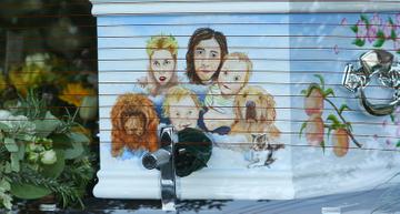The funeral of Peaches Geldof
