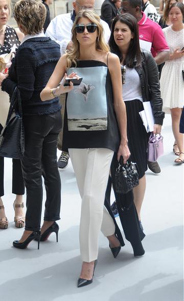Celebs at Dior Paris Fashion Week A/W 2014