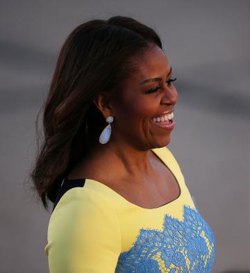 Michelle Obama in London promoting her 'Let Girls Learn' Initiative