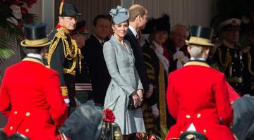 Catherine, Duchess of Cambridge and Prince William, Duke of Cambridge attend a Ceremonial Welcome for the President of Singapore