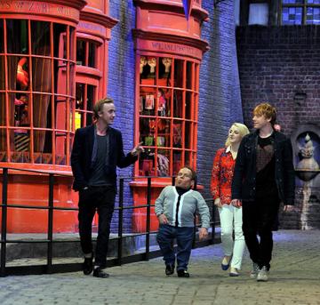Behind the scenes at Harry Potter junket