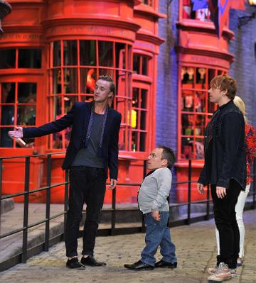 Behind the scenes at Harry Potter junket
