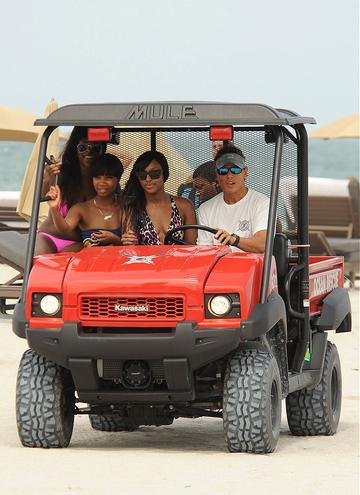 Alexandra Burke hitches a ride