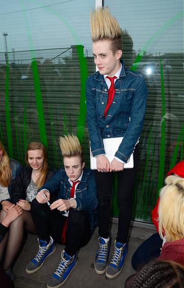 Jedward at Rehearsal for Westlife Concert