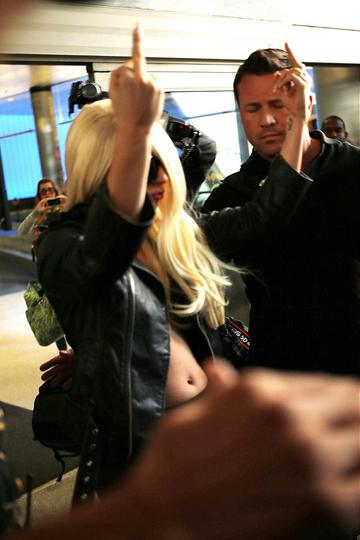 Lady Gaga arrives at LAX