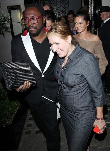 Cheryl Cole and Will.I.Am leaving London restaurant
