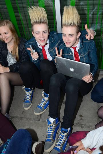 Jedward at Rehearsal for Westlife Concert