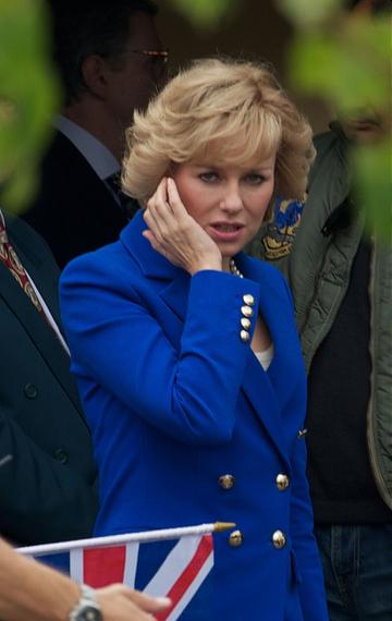 Naomi Watts on the set of 'Diana'