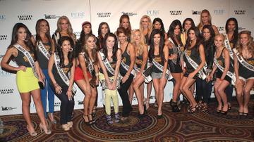 Miss USA contestants in Las Vegas