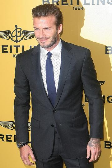 David Beckham and John Travolta at Breitling store launch