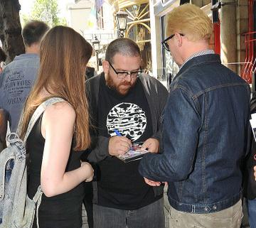 Nick Frost and Simon Pegg out in Dublin