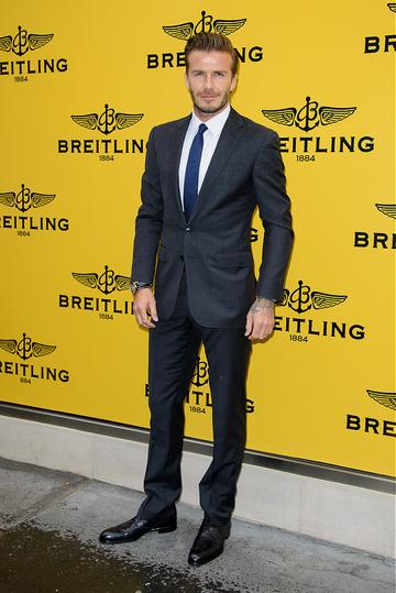 David Beckham and John Travolta at Breitling store launch