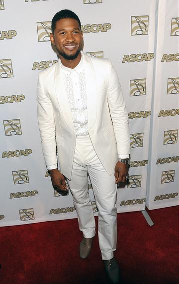 Kendrick Lamar and Usher attend Rhythm and Soul Music Awards