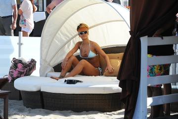 Rihanna at the beach