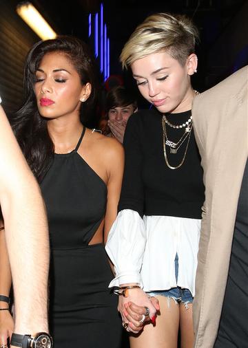 Miley Cyrus, Pixie Geldof and Nicole Scherzinger at The Box nightclub