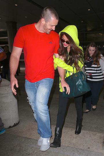 Selena Gomez at the airport