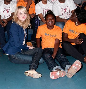 Cast of The Amazing Spider-Man at the 'Be Amazing' Stand Up Volunteer Initiative