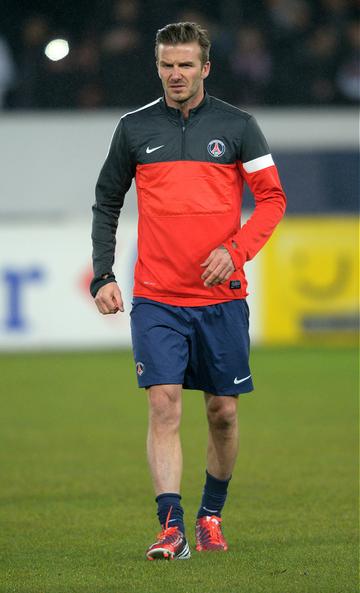 David Beckham in shorts