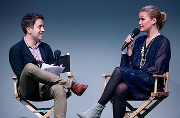 Actress Julia Stiles attends a press conference