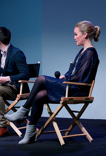 Actress Julia Stiles attends a press conference