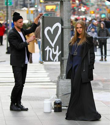 Cara Delevingne in a New York photo shoot