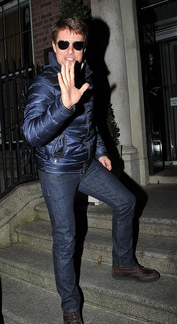 Tom Cruise arrives in Dublin