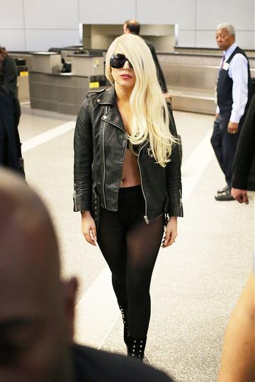 Lady Gaga arrives at LAX