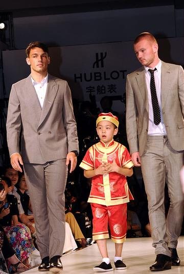 Manchester United football players pose