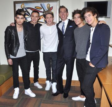 One Direction, Virginia Macari and David Norris at The Late Late Show