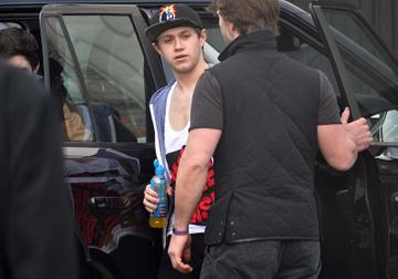 Niall Horan greets fans