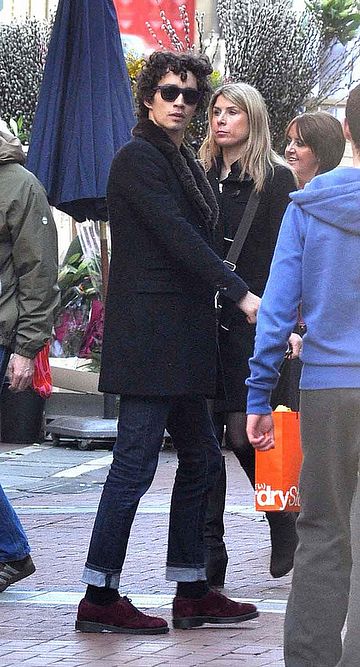 Robert Sheehan out and about with his brother