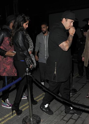 Kanye West enjoys a night out with Rob Kardashian