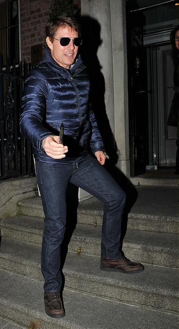 Tom Cruise arrives in Dublin
