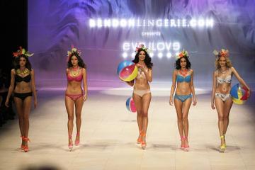 Models on the catwalk for Bendon lingerie