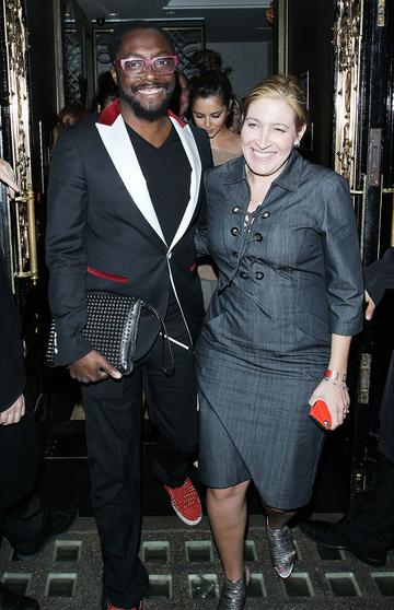 Cheryl Cole and Will.I.Am leaving London restaurant