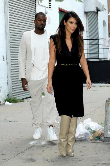 Kanye West and Kim Kardashian Went Shopping