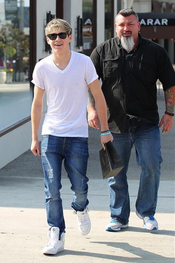 Niall Horan of One Direction seen out shopping