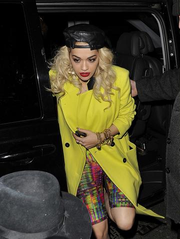 Celebrities leaving Rita Ora's wrap party at Mahiki