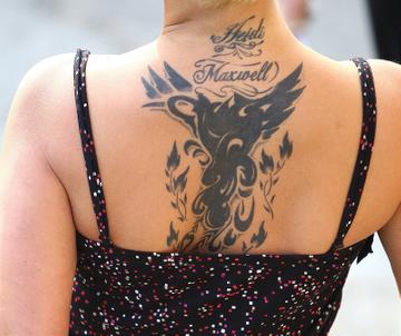 Celebs with Tattoos on their back
