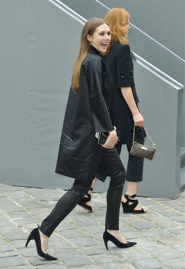Arrivals at Paris Fashion Week Louis Vuitton
