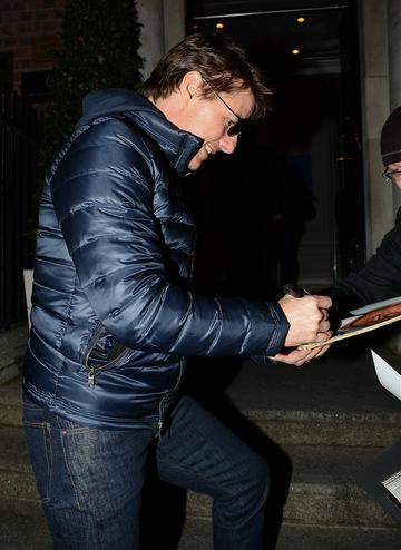 Tom Cruise arrives in Dublin