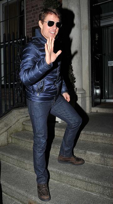 Tom Cruise arrives in Dublin