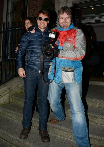Tom Cruise arrives in Dublin