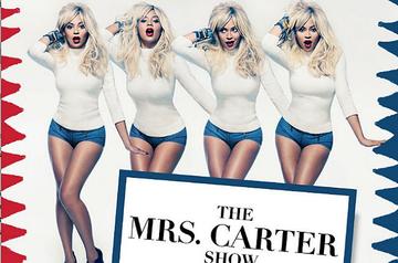 Beyonce's Back: Fierce face at the ready for the Mrs Carter Tour